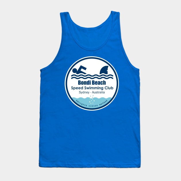 Bondi Beach Speed Swimming Club Tank Top by Made by Henning